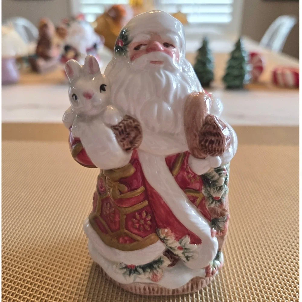 Fitz‎ and Floyd Vintage Essentials Florentine Holiday Santa Claus Salt Shaker